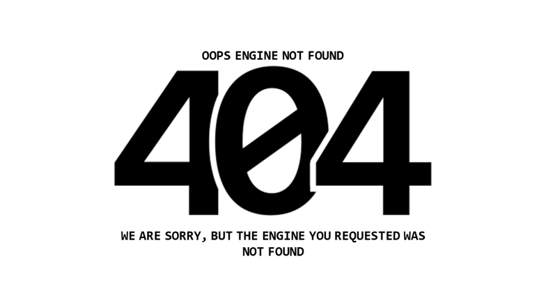 Engine Not Found